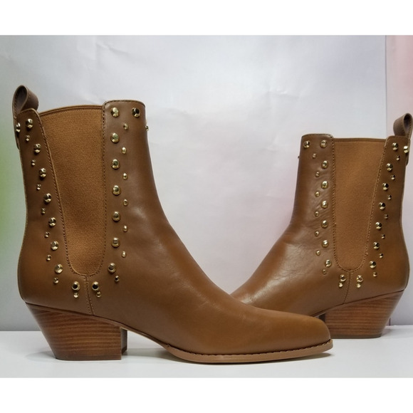Michael Kors Women's Kinlee Astor Studded Leather Ankle Boot Size 10  NWT - Picture 2 of 9